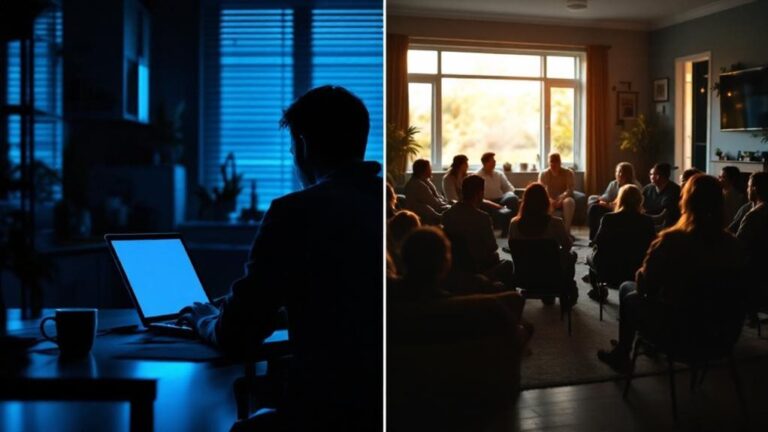 support groups comparison online vs in person